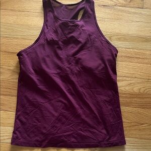 GAP burgundy Racerback shelf bra Tank Top
